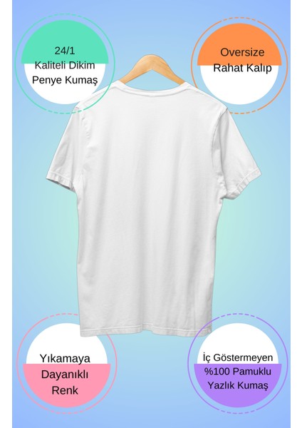 Fuddy Moda Oversize One Piece Gol D. Roger Sırt Baskılı T-Shirt, Unisex Anime Baskılı Tişört