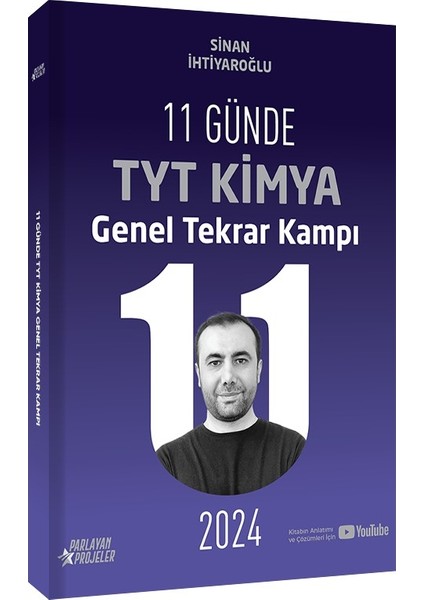 Parlayan Projeler 2024 11 Günde TYT Kimya Genel Tekrar Kampı Video Ders Takip Kitabı