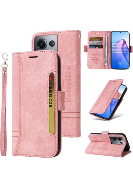 Oppo Oppo 8 Pro 5g Kart Yuvaları Için Kılıf Tpu Deri Manyetik Cüzdan Flip (Yurt Dışından)
