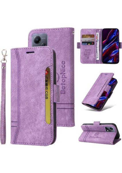 Xiaomi Poco X5 Tpu Deri Manyetik Cüzdan Kapak Çevirin Kart Yuvaları (Yurt Dışından)