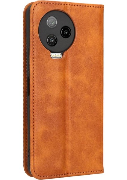 Infinix Not 12 Pro 4g Pu Deri Manyetik Kapatma Cüzdan Için Kılıf (Yurt Dışından)
