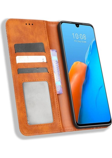 Infinix Not 12 Pro 4g Pu Deri Manyetik Kapatma Cüzdan Için Kılıf (Yurt Dışından)