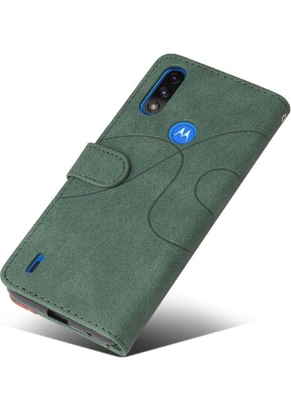 Motorola Moto E7 Güç Kickstand Koruyucu Kart Yuvası Standı ile Kılıf (Yurt Dışından)
