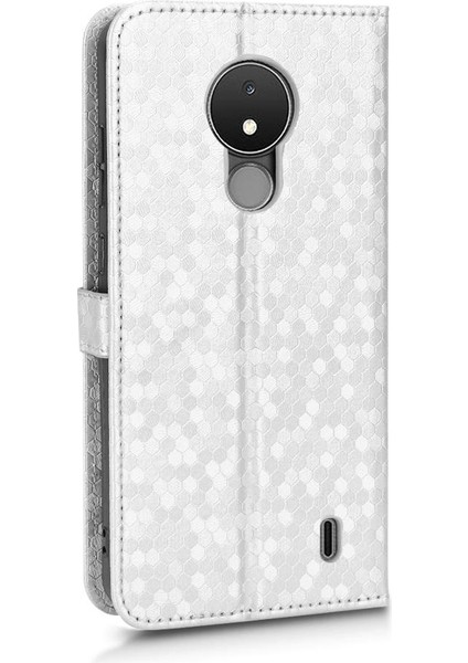 Nokia C21 Manyetik Toka Deri Cüzdan Kapak Için Kılıf Geometrik Desen (Yurt Dışından) modelleri