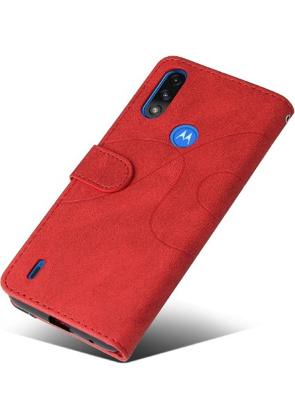 Motorola Moto E7 Güç Kickstand Koruyucu Kart Yuvası Standı ile Kılıf (Yurt Dışından)