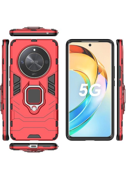 Onur Için Kılıf Sihirli 6 Lite Kickstand 360 &deg; Dönen Halka Darbeye Kapak (Yurt Dışından) modelleri