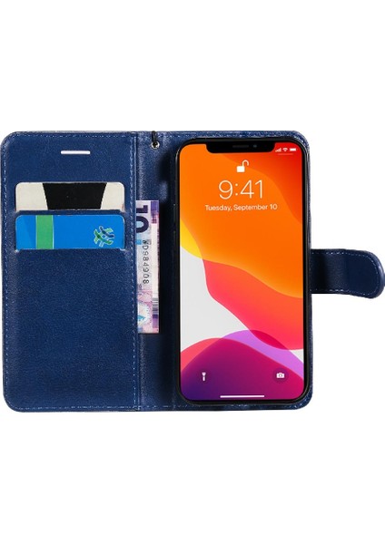 Kart Yuvası ile iphone 13 Mini Için Flip Case Iş Cüzdan Telefon Kılıfı (Yurt Dışından)