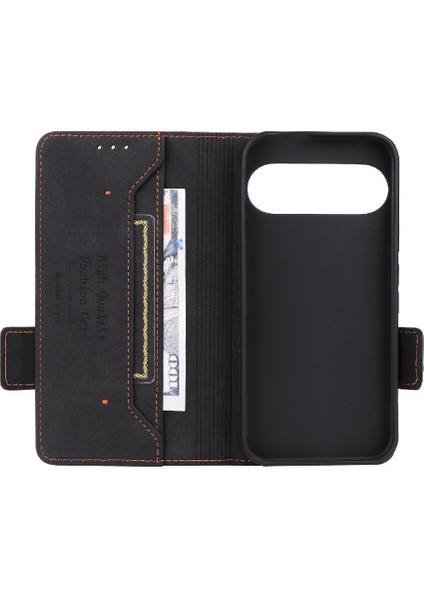 Kart Tutucu Kickstand Tam Koruma Fiber ile Google Pixel 9 Için Kılıf (Yurt Dışından)