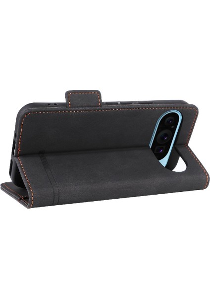 Kart Tutucu Kickstand Tam Koruma Fiber ile Google Pixel 9 Için Kılıf (Yurt Dışından)