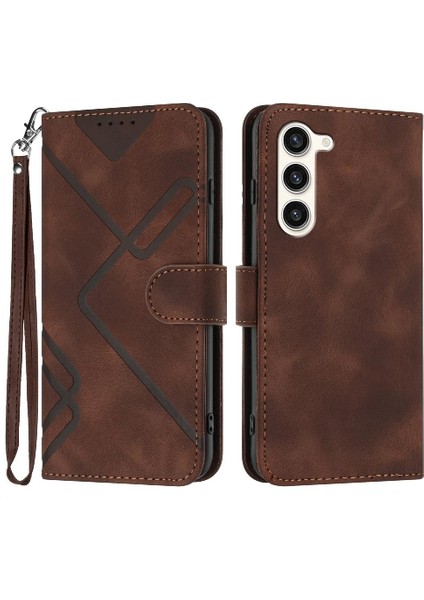 Kart Yuvası Standı ile Samsung Galaxy S24 Pu Deri Flip Cüzdan (Yurt Dışından)