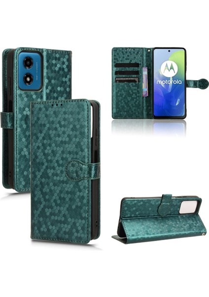 Motorola Moto G24 Manyetik Toka Deri Cüzdan Kapak Geometrik (Yurt Dışından)