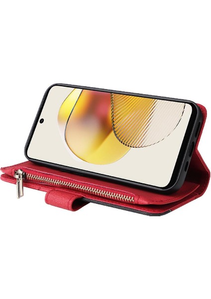 Motorola Moto G73 Kickstand Koruyucu Kart Yuvası Standı ile Kılıf (Yurt Dışından)