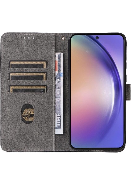 Samsung Galaxy Case 5g Pu Deri Kart Yuvaları Kapak Manyetik Rfıd (Yurt Dışından)