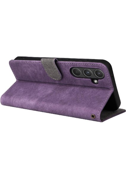 Samsung Galaxy Case 5g Pu Deri Kart Yuvaları Kapak Manyetik Rfıd (Yurt Dışından)