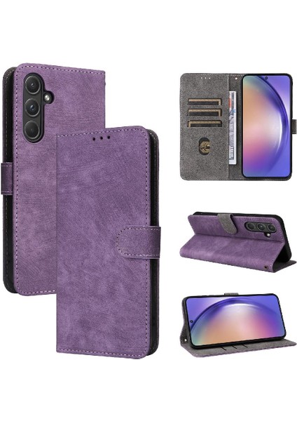 Samsung Galaxy Case 5g Pu Deri Kart Yuvaları Kapak Manyetik Rfıd (Yurt Dışından)