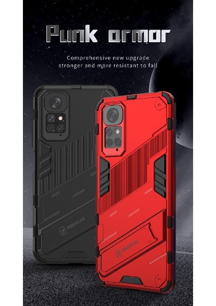 Xiaomi Redmi Için Not 11 4g Koruyucu Kapak Kickstand Sağlam Askeri (Yurt Dışından) modelleri