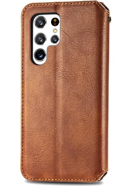Samsung Galaxy S22 Ultra Flip Kapak Için Kılıf Zarif Iş Cüzdan (Yurt Dışından) indirimleri