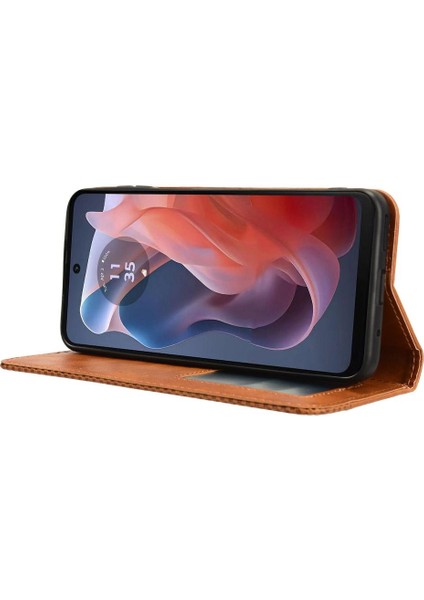 Motorola Moto G Oynamak Için Kılıf 4g 2024 Manyetik Kapatma Pu Deri Cüzdan (Yurt Dışından) fırsatları