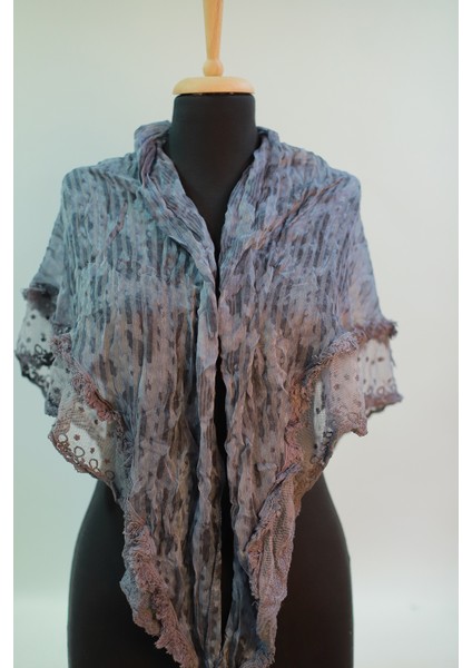 Gri Renk Pamuk - Ipek Şal modelleri