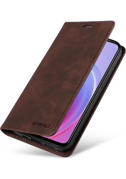 Oppo A96 5g Manyetik Folio Cüzdan Pu Deri Koruyucu Kılıf (Yurt Dışından)