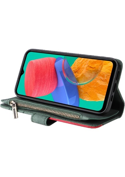 Samsung Galaxy M33 5g Iki Renkli Dikiş Kickstand Koruyucu Kılıf (Yurt Dışından) fırsatları