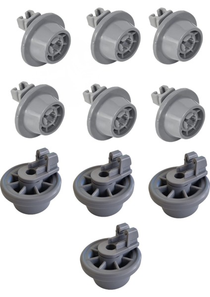 Bosch bulaşık Makinesi Uyumlu Yeni Model Alt Sepet Tekeri 611475 10 Adet