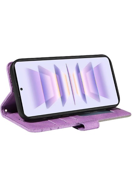 Xiaomi Poco F5 Pro Iki Renkli Dikiş Kickstand Koruyucu Pu (Yurt Dışından) modelleri