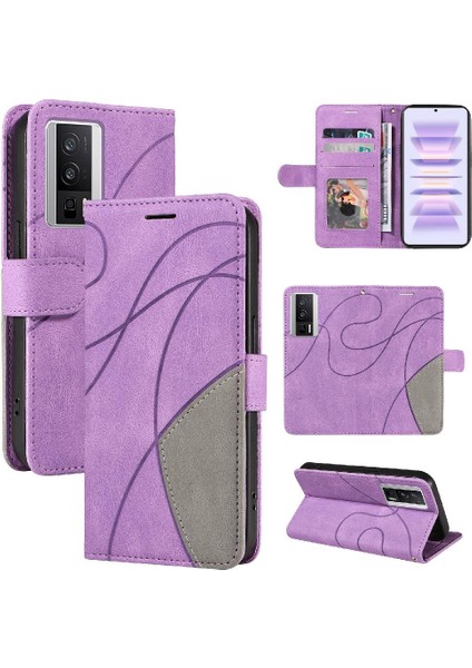 Xiaomi Poco F5 Pro Iki Renkli Dikiş Kickstand Koruyucu Pu (Yurt Dışından) indirimleri