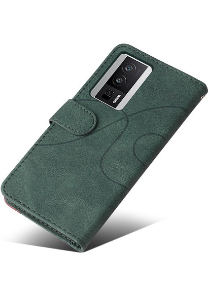 Xiaomi Poco F5 Pro Iki Renkli Dikiş Kickstand Koruyucu Pu (Yurt Dışından) indirimleri