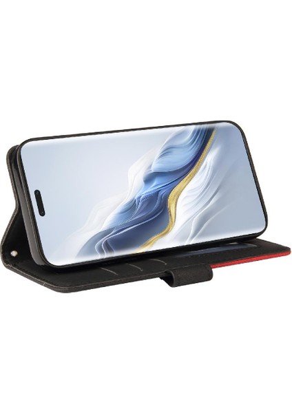 Bdt Shop Onur Için Flip Case Sihirli 6 Pro 5g Pu Deri Flip Folio Kılıf Kickstand (Yurt Dışından)