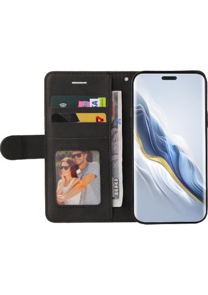 Bdt Shop Onur Için Flip Case Sihirli 6 Pro 5g Pu Deri Flip Folio Kılıf Kickstand (Yurt Dışından)