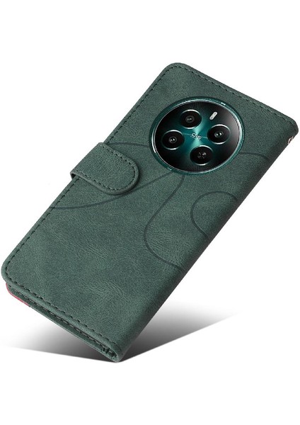 Kart Yuvası Standı ile Realme 12 Artı Için Flip Case Pu Deri Flip Folio (Yurt Dışından) fırsatları