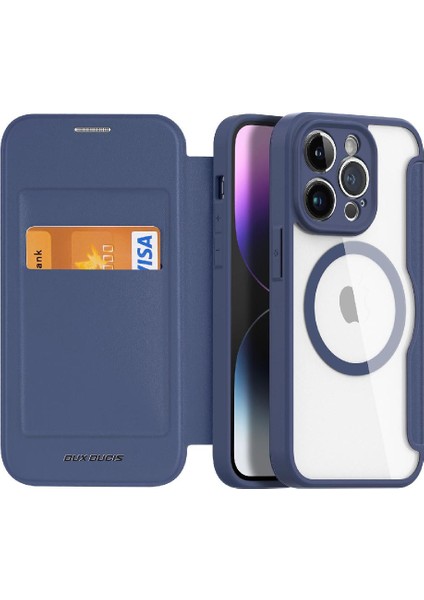 IPhone 14 Için Duducase Durumda Pro Darbeye Tam Koruyucu Kapak Folio Pu (Yurt Dışından)