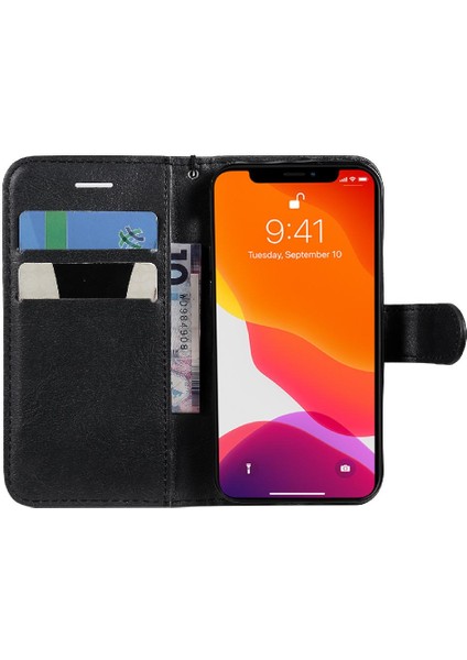 Kart Yuvası ile iphone 13 Mini Için Flip Case Iş Cüzdan Telefon Kılıfı (Yurt Dışından)