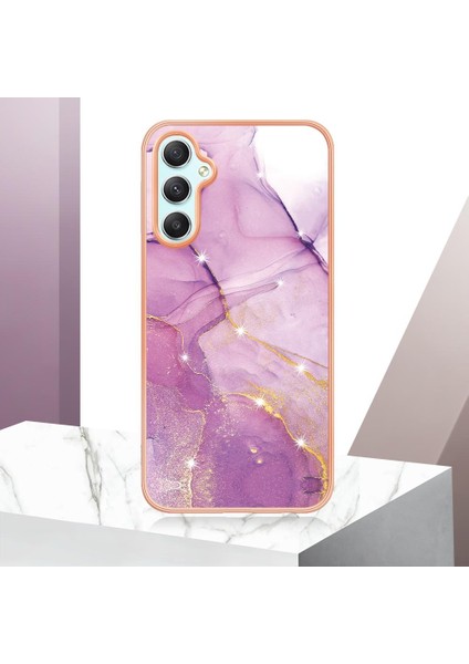 Samsung Galaxy A25 5g Mermer Desen Koruma Için Kılıf Ince Tpu Yumuşak (Yurt Dışından)