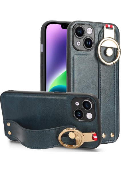 IPhone 13 Mini Bilek Kayışı Premium Pu Deri Uyumluluk Için Kılıf (Yurt Dışından)