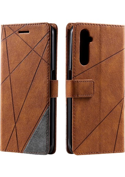 Realme 6 Pro Pu Deri Manyetik Darbeye Kart Tutucu Kickstand Için Kılıf (Yurt Dışından) modelleri