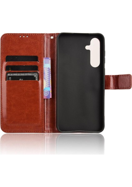 Samsung Galaxy Case 5g Cüzdan Manyetik Kart Tutucu Kapak Çevirin (Yurt Dışından)