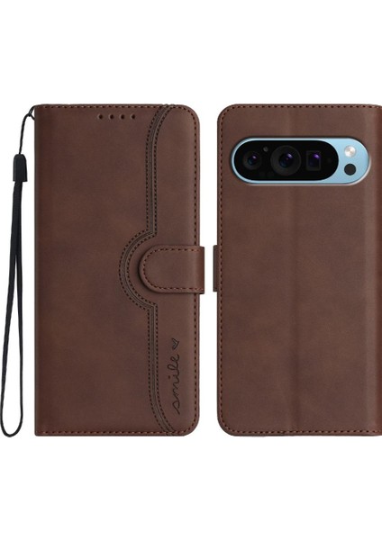 Google Pixel 9 Pro Case Premium Pu Cüzdan Yerleşik Mıknatıs ile Uyumlu (Yurt Dışından)