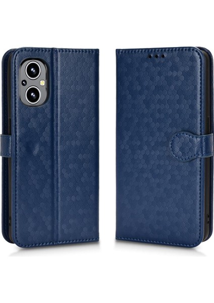 Oneplus Nord N20 5g Manyetik Toka Için Kılıf Geometrik Desen Deri (Yurt Dışından)