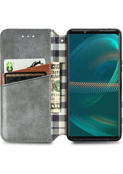 Sony Xperia 5 Iv Için Kılıf Deri Kılıf Moda Tasarım Flip Kapak Zarif (Yurt Dışından)