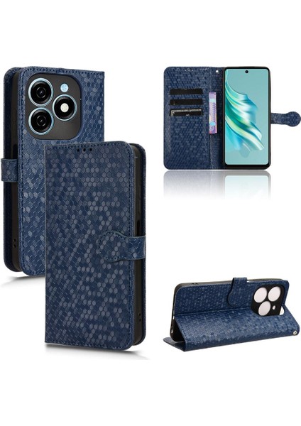 Tecno Spark 20 Manyetik Toka Geometrik Desen Deri Cüzdan Için Kılıf (Yurt Dışından)