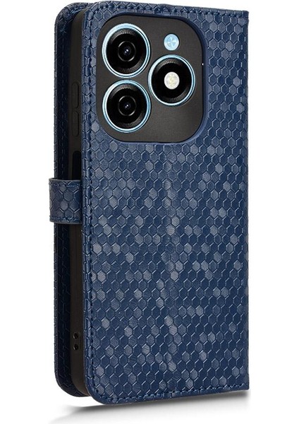 Tecno Spark 20 Manyetik Toka Geometrik Desen Deri Cüzdan Için Kılıf (Yurt Dışından)