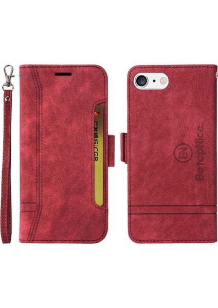 Iphone 8 Için Kılıf Artı/7 Artı Kart Yuvaları Cüzdan Kapak Çevirin Tpu Deri (Yurt Dışından)
