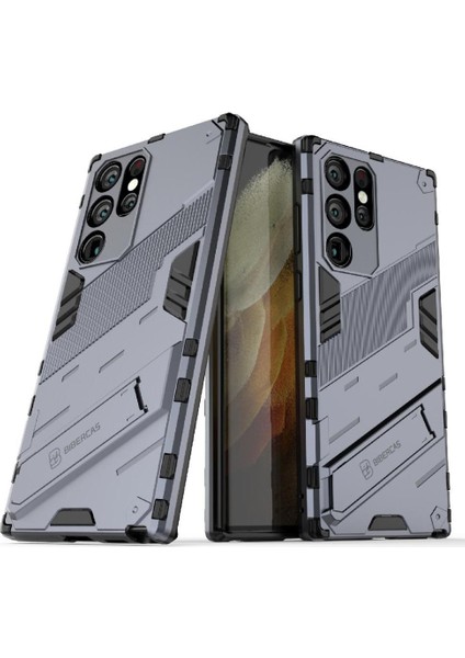 Samsung Galaxy S22 Ultra 5g Kickstand Sağlam Askeri Koruyucu Kılıf (Yurt Dışından)