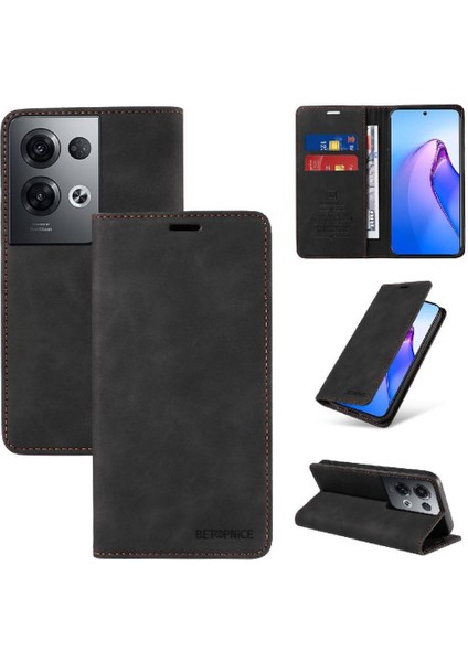 Oppo Oppo 8 Pro 5g Için Kılıf Folio Cüzdan Pu Deri Manyetik Koruyucu (Yurt Dışından)