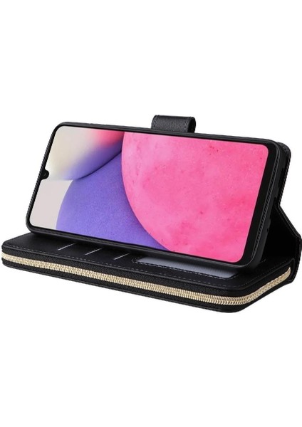 Samsung Galaxy A33 5g Için Kılıf ile El Kayışı Cüzdan Durumda 9 Kart (Yurt Dışından) modelleri