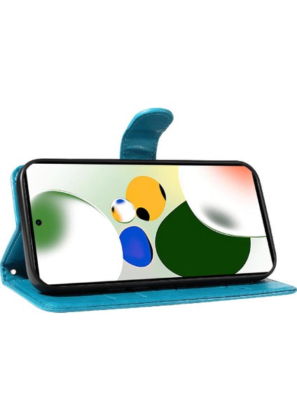 El Kayışı ve Kart Yuvası Cüzdan Telefon ile Xiaomi Poco X5 Pro 5g Için Kılıf (Yurt Dışından)