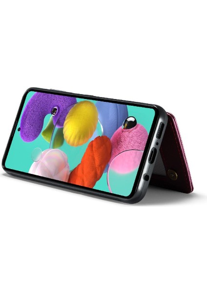Samsung Galaxy A51 4g Ince Darbeye Vaka Kart Pu Için Caseme Cüzdan Kılıf (Yurt Dışından)