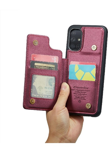Samsung Galaxy A51 4g Ince Darbeye Vaka Kart Pu Için Caseme Cüzdan Kılıf (Yurt Dışından)
